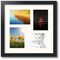 ArtToFrames Collage Photo Picture Frame with 4 - 5x7 inch Openings, Framed in Black with Over 62 Mat Color Options and Plexi Glass (CSM-3926-179)